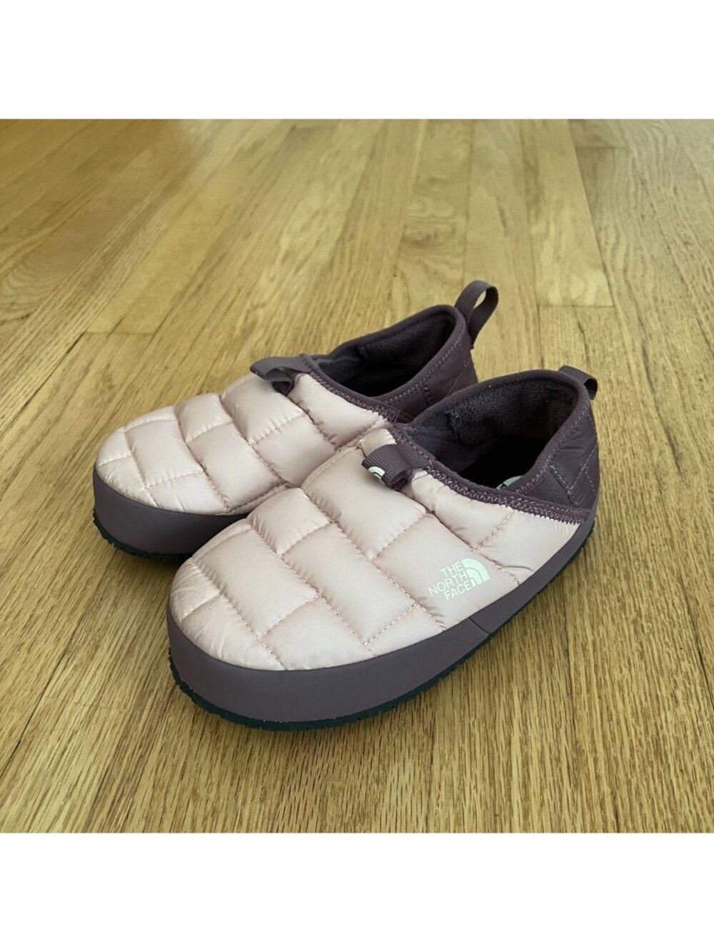 The North Face Kids Thermoball Quilted Slipper Shoes Pink Purple Youth Size 3